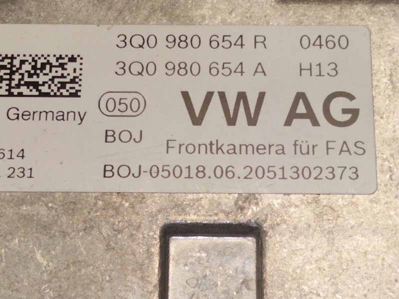 Recambio de camara delantera para volkswagen t-cross (c11) 1.0 tsi referencia OEM IAM 3Q0980654  
