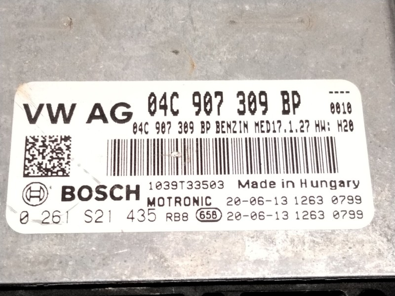 Recambio de centralita motor uce para volkswagen t-cross (c11) 1.0 tsi referencia OEM IAM 04C907309 0261S21435 