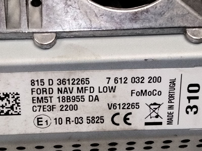 Recambio de panel control radio para ford c-max (ceu) titanium referencia OEM IAM EM5T18B955  