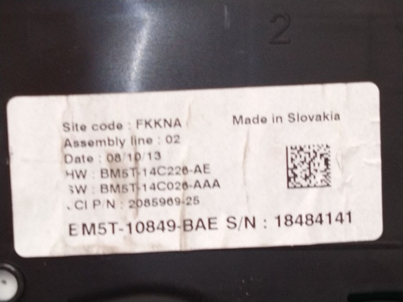 Recambio de cuadro instrumentos para ford c-max (ceu) titanium referencia OEM IAM EM5T10849  