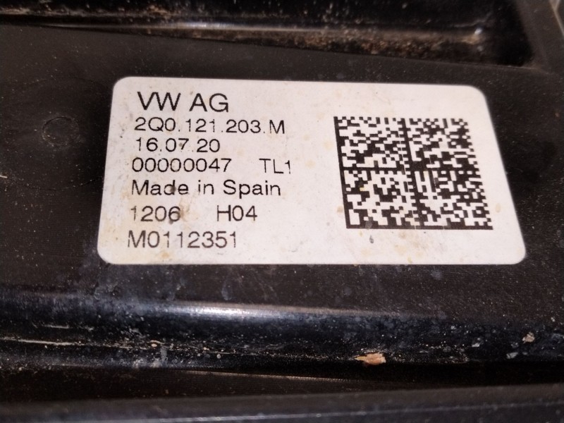 Recambio de electroventilador para volkswagen t-cross (c11) 1.0 tsi referencia OEM IAM 2Q0132203  
