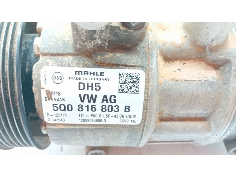 Recambio de compresor aire acondicionado para volkswagen golf vii (5g1, bq1, be1, be2) 1.0 tsi referencia OEM IAM 5Q816803B  