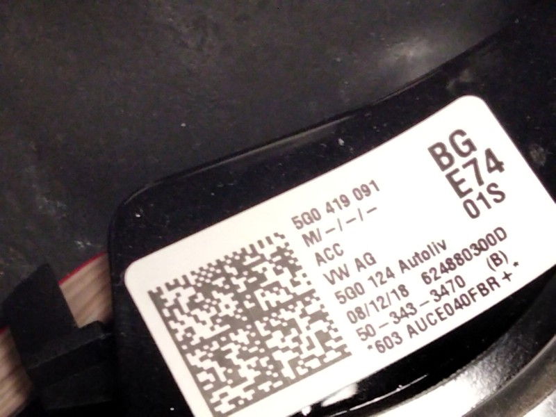 Recambio de volante para volkswagen golf vii (5g1, bq1, be1, be2) 1.0 tsi referencia OEM IAM 5G0419091  