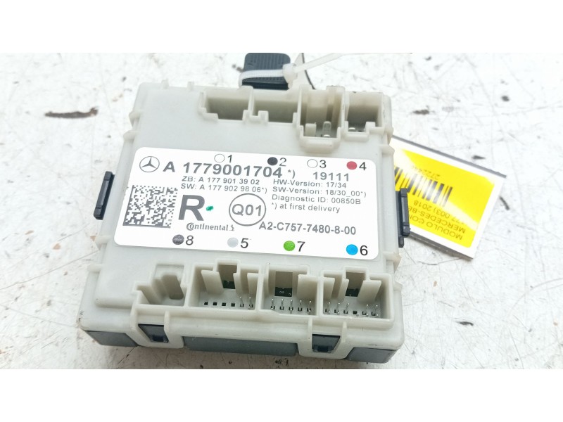 Recambio de modulo control puerta para mercedes-benz clase a (w177) a 180 d (177.003) referencia OEM IAM   