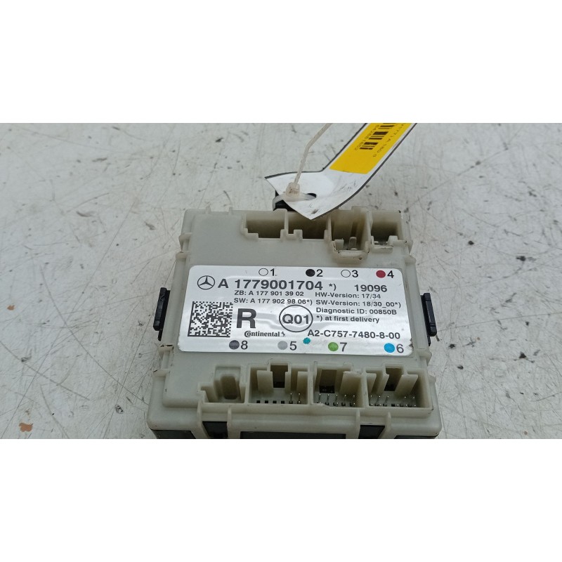 Recambio de modulo control puerta para mercedes-benz clase a (w177) a 180 d (177.003) referencia OEM IAM A1779001704  