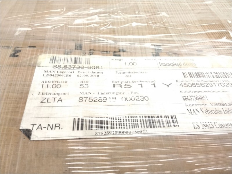 Recambio de retrovisor interior para man f 2000 32/35/41.xxx referencia OEM IAM 88637306061  