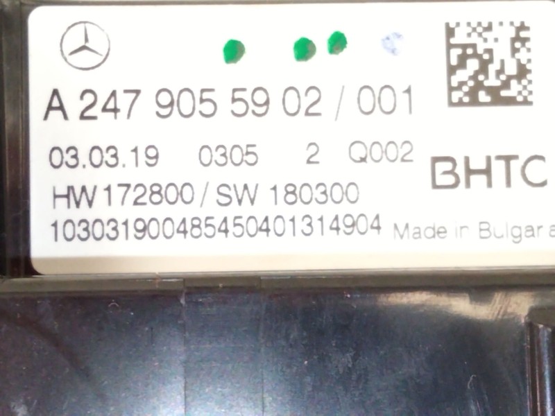 Recambio de mando climatizador para mercedes-benz clase a (w177) a 180 d (177.003) referencia OEM IAM A2479055902  