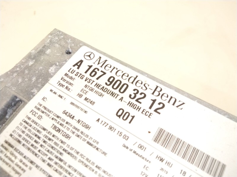 Recambio de sistema audio / radio cd para mercedes-benz clase a (w177) a 180 d (177.003) referencia OEM IAM A1679003212  