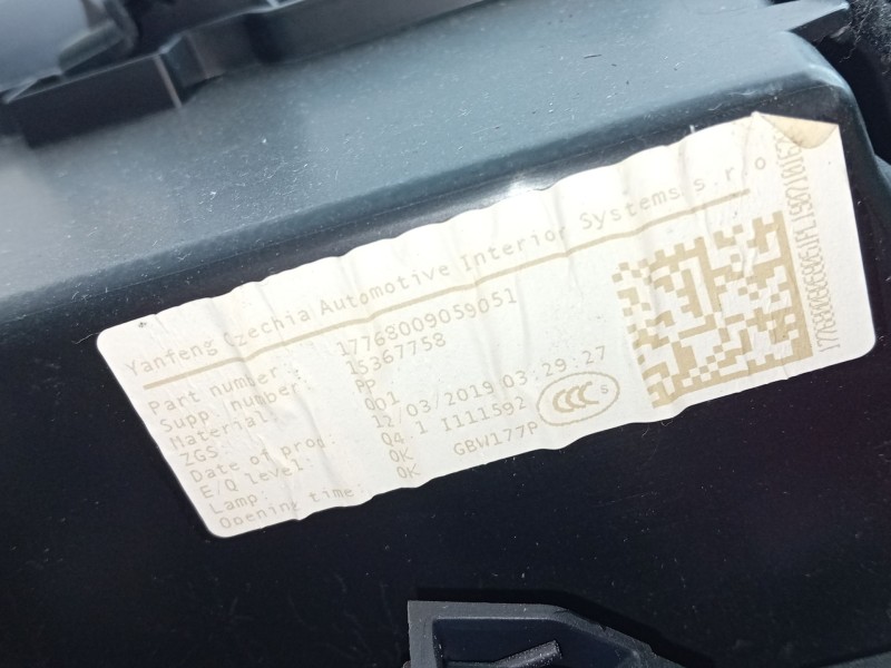 Recambio de guantera para mercedes-benz clase a (w177) a 180 d (177.003) referencia OEM IAM A17768009059051  