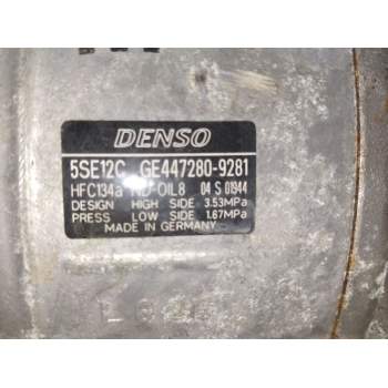 Recambio de compresor aire acondicionado para toyota auris referencia OEM IAM GE4472809281  
