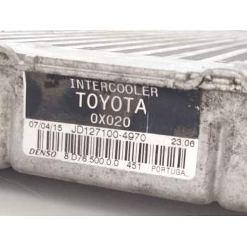 Recambio de intercooler para toyota auris referencia OEM IAM JD1271004970  