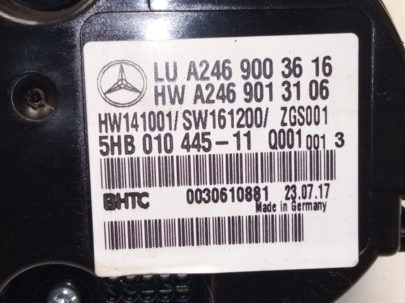 Recambio de mando calefaccion / aire acondicionado para mercedes-benz clase a (w176) a 200 cdi / d (176.008) referencia OEM IAM 