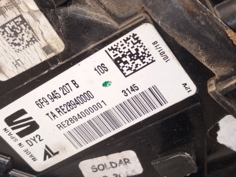 Recambio de piloto trasero izquierdo para seat arona style edition referencia OEM IAM 6F9945207  