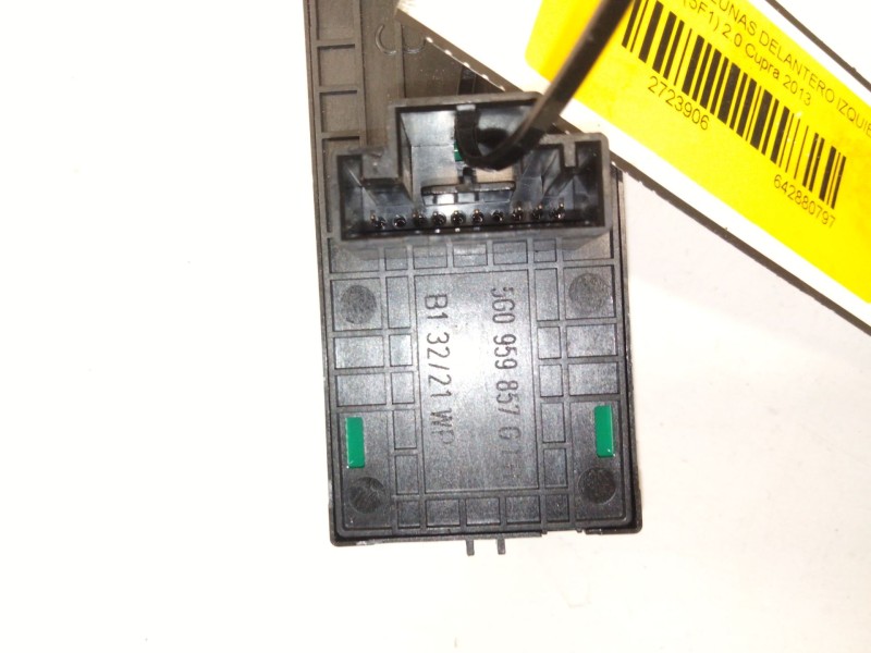 Recambio de mando elevalunas delantero izquierdo para seat leon (5f1) 2.0 cupra referencia OEM IAM 5G0959857  