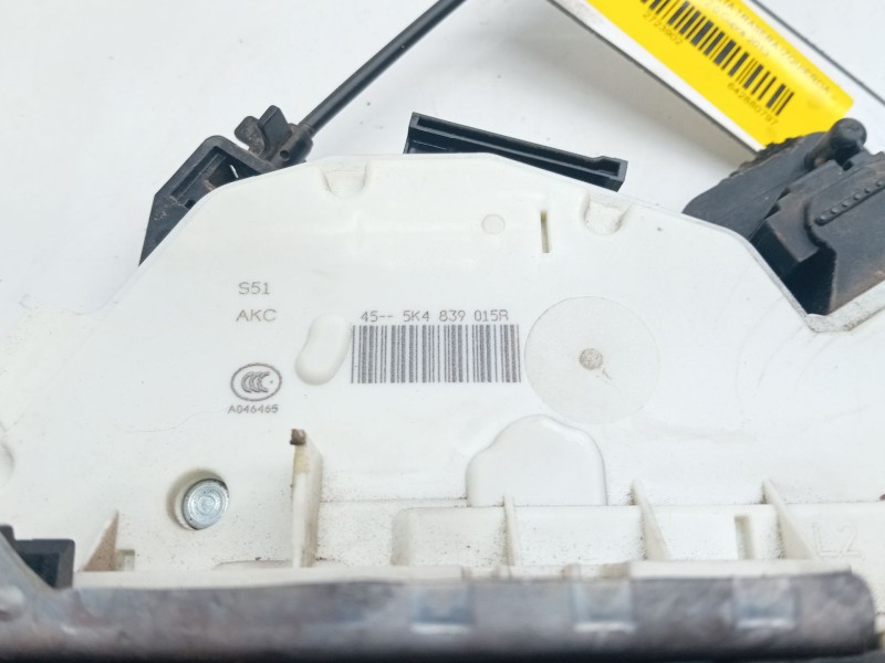 Recambio de cerradura puerta trasera izquierda para seat leon (5f1) 2.0 cupra referencia OEM IAM 5K4839015R  