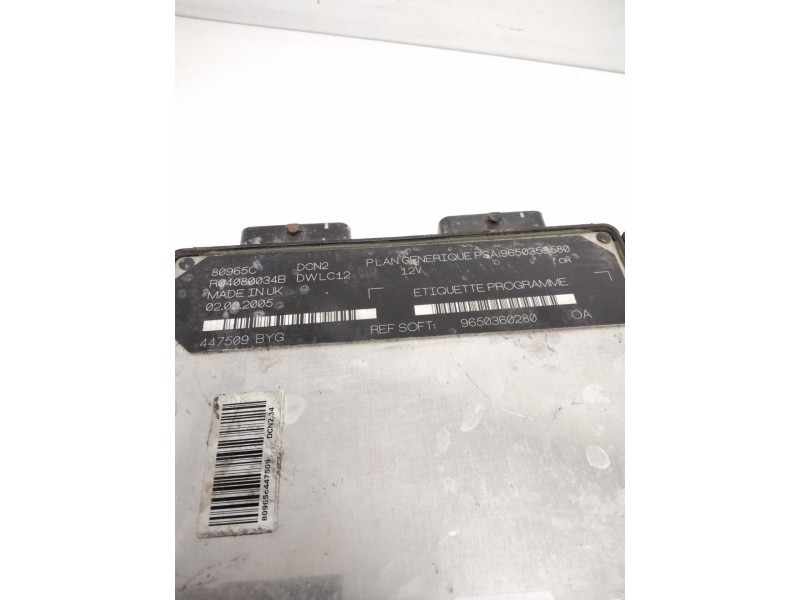 Recambio de centralita motor uce para peugeot partner (s2) combi pro referencia OEM IAM 9650359580 447509BYG 80965C