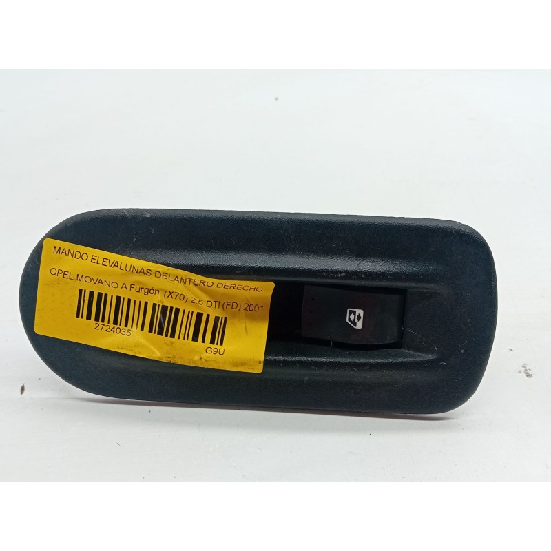 Recambio de mando elevalunas delantero derecho para opel movano a furgón (x70) 2.5 dti (fd) referencia OEM IAM 8200206603  