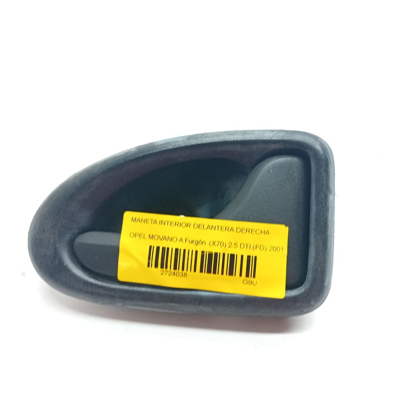 Recambio de maneta interior delantera derecha para opel movano a furgón (x70) 2.5 dti (fd) referencia OEM IAM 7700830079  