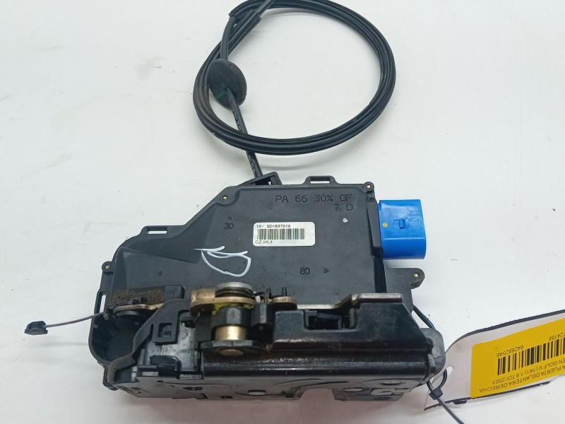 Recambio de cerradura puerta delantera derecha para volkswagen golf v (1k1) 1.9 tdi referencia OEM IAM 3D1837016  