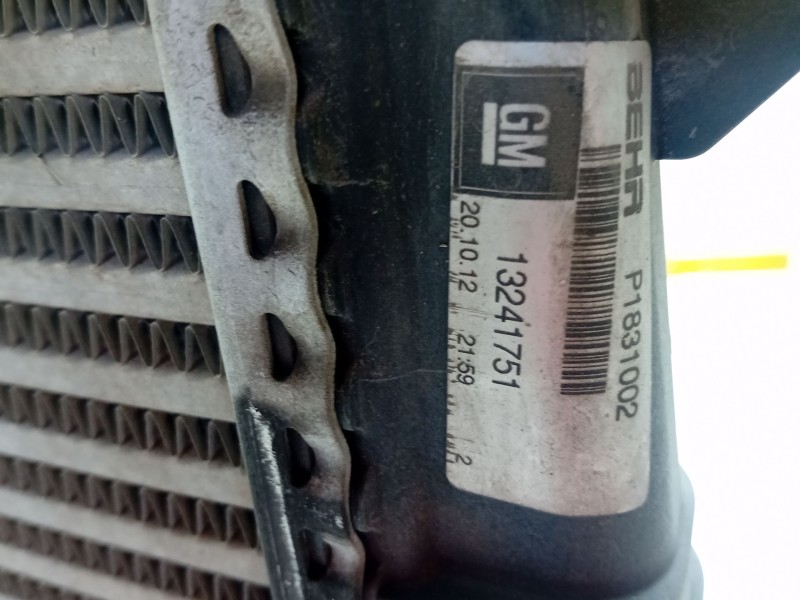 Recambio de intercooler para opel insignia a (g09) 2.0 cdti (68) referencia OEM IAM 13241751  