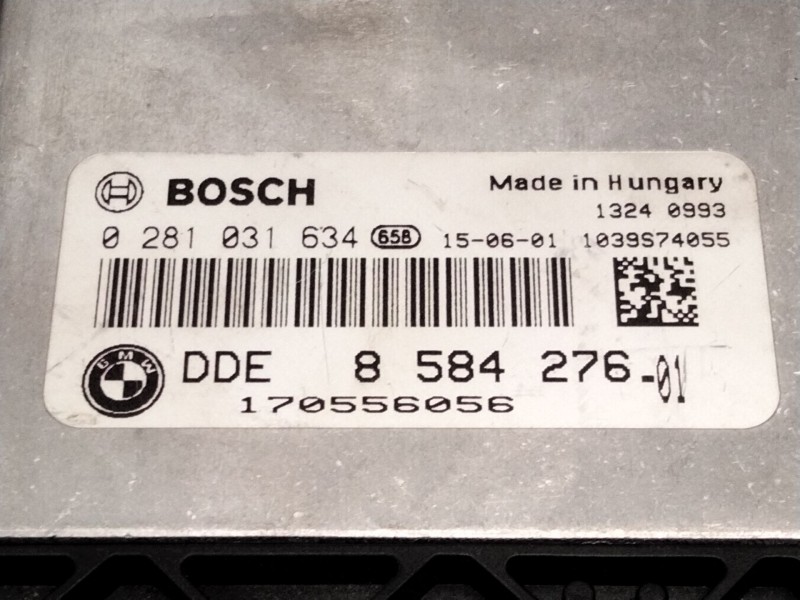 Recambio de centralita motor uce para bmw serie 3 lim. (f30) 320d referencia OEM IAM 8584276 0281031634 