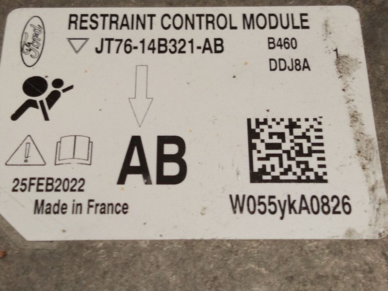 Recambio de centralita airbag para ford transit courier referencia OEM IAM JT7614B321  