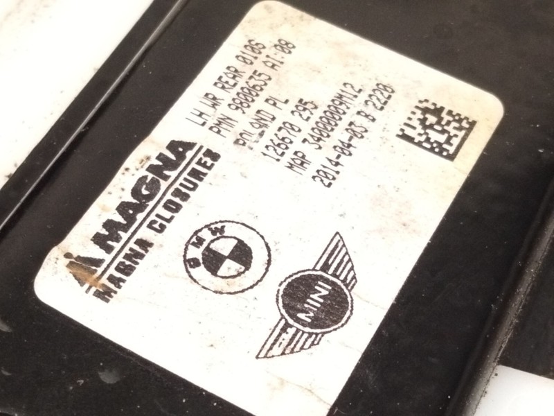 Recambio de elevalunas trasero izquierdo para mini mini countryman (r60) one d referencia OEM IAM 126670295  