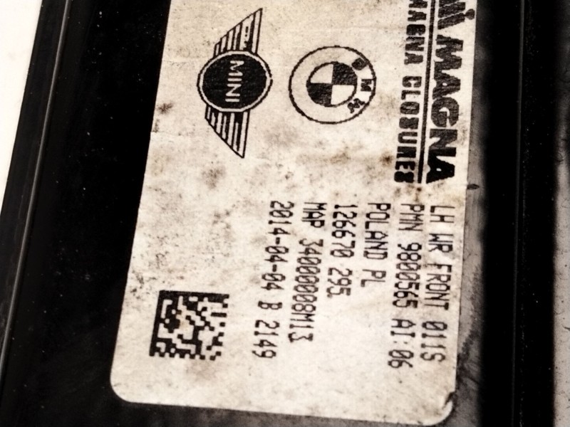 Recambio de elevalunas delantero izquierdo para mini mini countryman (r60) one d referencia OEM IAM 126670295  