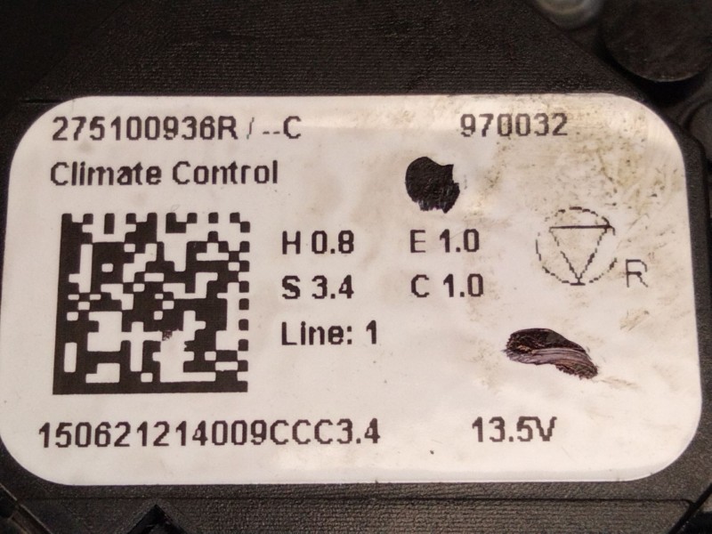 Recambio de mando calefaccion / aire acondicionado para renault clio v (b7_) 1.5 blue dci 100 (b7ad) referencia OEM IAM 27510093