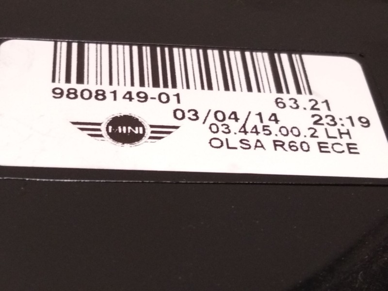 Recambio de piloto trasero izquierdo para mini mini countryman (r60) one d referencia OEM IAM 9808149  