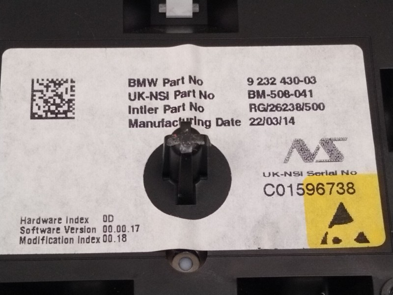 Recambio de cuadro instrumentos para mini mini countryman (r60) one d referencia OEM IAM 9232430  