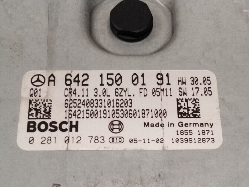 Recambio de centralita motor uce para mercedes-benz clase e (w211) e 320 cdi (211.026) referencia OEM IAM A6421500191 0281012783