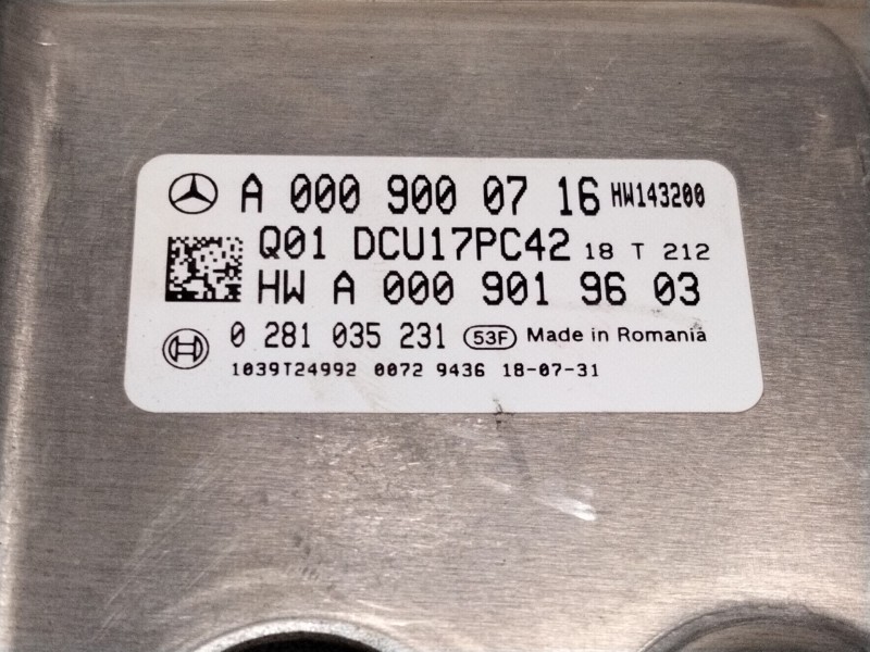 Recambio de modulo electronico para mercedes-benz vito furgón (w447) 111 cdi (447.601, 447.603, 447.605) referencia OEM IAM A000