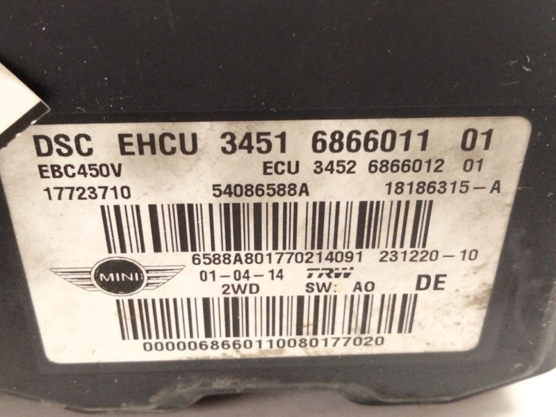 Recambio de abs para mini mini countryman (r60) one d referencia OEM IAM 6866011  