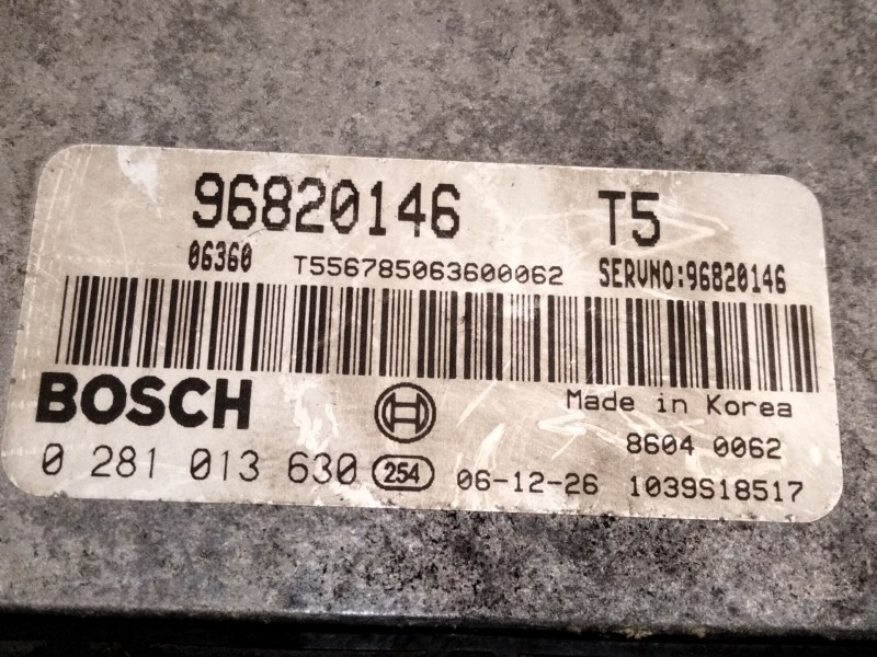Recambio de centralita motor uce para chevrolet epica (kl1_) 2.0 d referencia OEM IAM 96820146 0281013630 