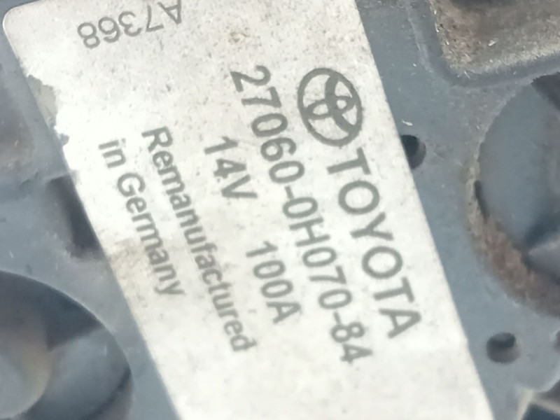 Recambio de alternador para toyota avensis (_t25_) 2.0 (azt250_) referencia OEM IAM 270600H07084  