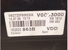 Recambio de cuadro instrumentos para volkswagen golf v (1k1) 1.9 tdi referencia OEM IAM 1K0920863   2