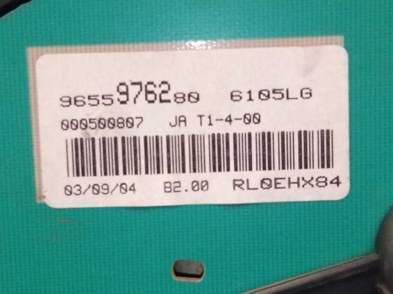 Recambio de cuadro instrumentos para peugeot 206 fastback (2a/c) 1.4 hdi eco 70 referencia OEM IAM   