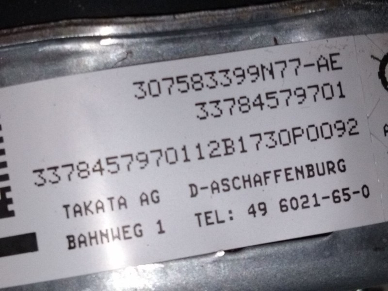 Recambio de kit airbag para bmw 3 (f30, f80) 318 d referencia OEM IAM   