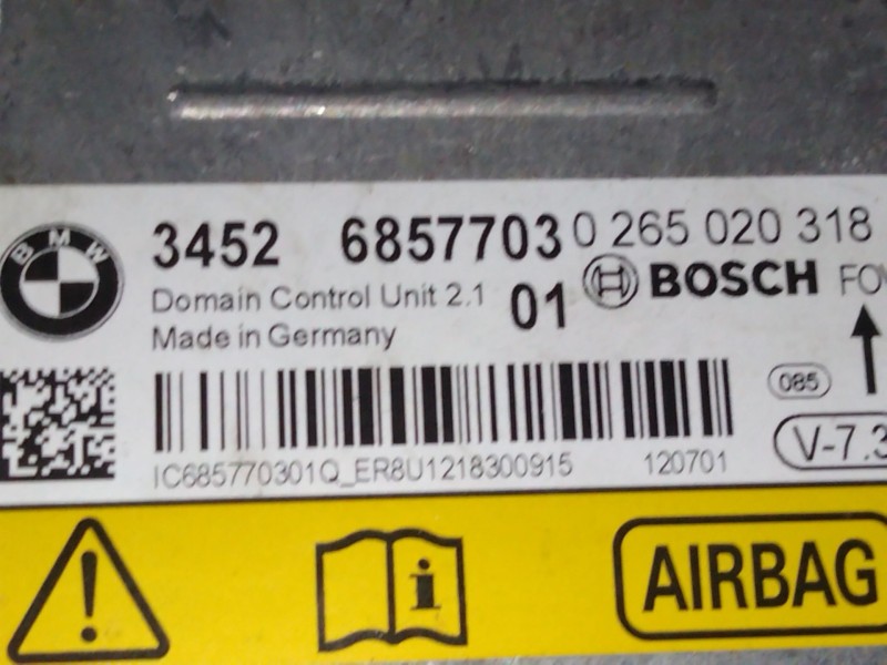 Recambio de kit airbag para bmw 3 (f30, f80) 318 d referencia OEM IAM   