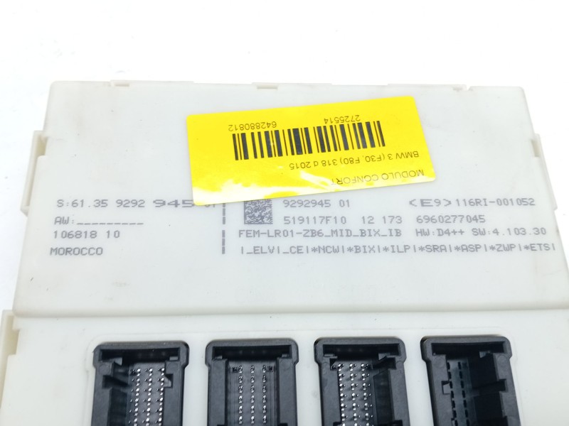 Recambio de modulo confort para bmw 3 (f30, f80) 318 d referencia OEM IAM   