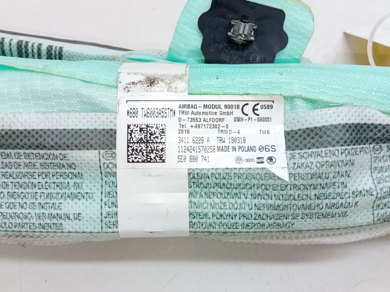 Recambio de airbag cortina delantero izquierdo para skoda octavia iii (5e3, nl3, nr3) 2.0 tdi rs referencia OEM IAM 34116228A  