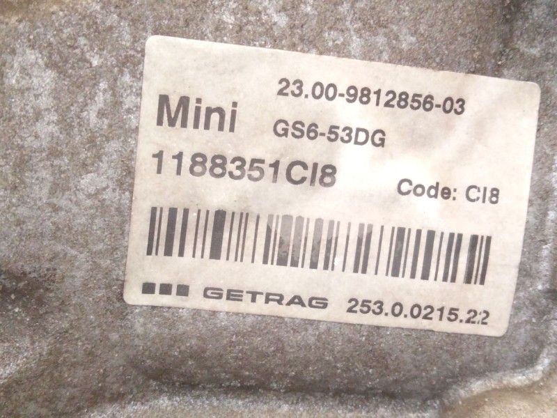 Recambio de caja cambios para mini mini (r56) cooper d referencia OEM IAM GS653DG  