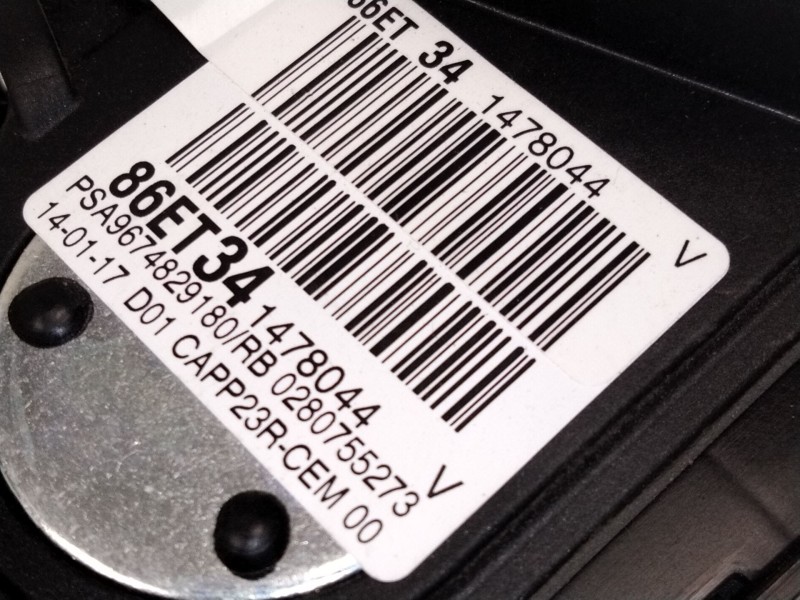 Recambio de pedal acelerador para peugeot 308 ii (lb_, lp_, lw_, lh_, l3_) 1.2 thp 130 referencia OEM IAM 9674829180  