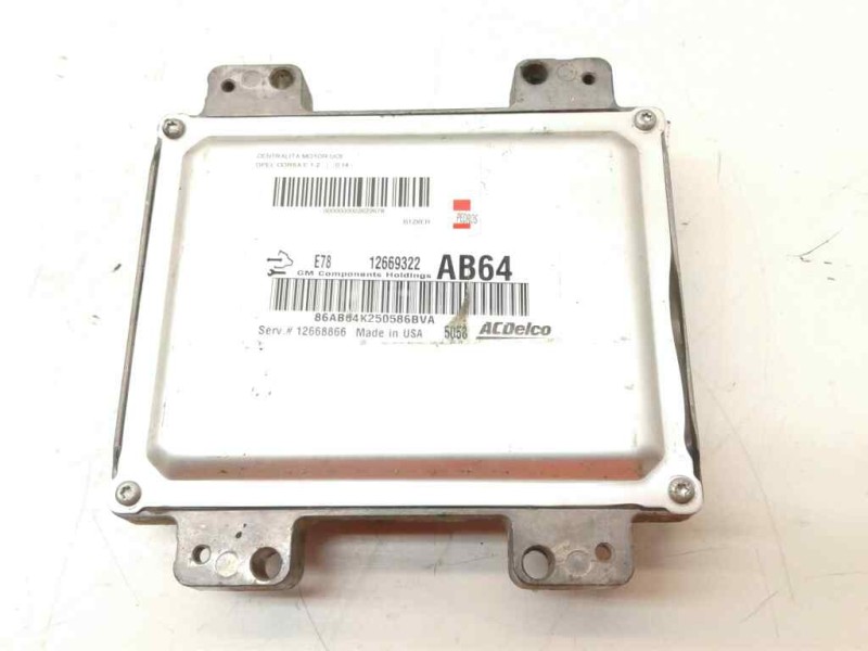 Recambio de centralita motor uce para opel corsa e 1.2 referencia OEM IAM 86AB64K250586BVA 12669322 12668866