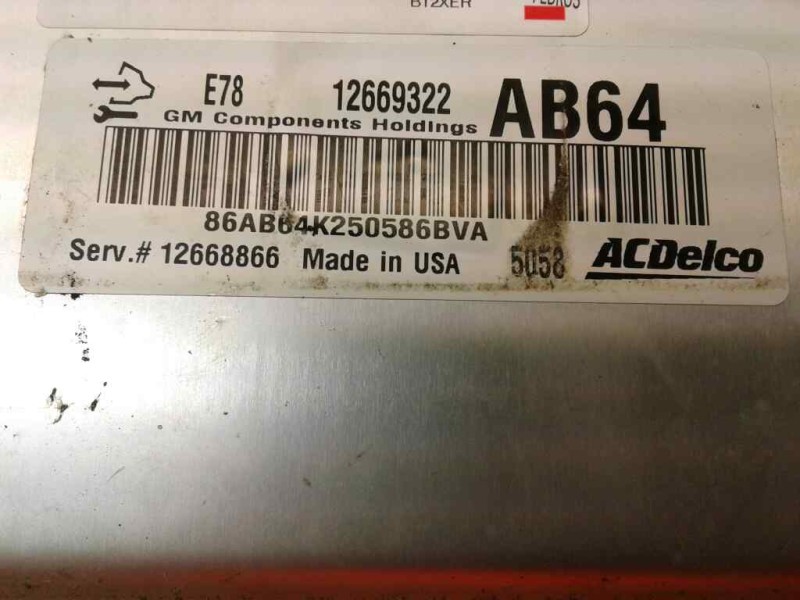 Recambio de centralita motor uce para opel corsa e 1.2 referencia OEM IAM 86AB64K250586BVA 12669322 12668866