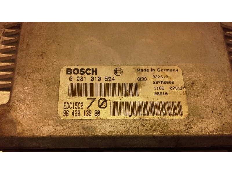 Recambio de centralita motor uce para peugeot 206 berlina xt referencia OEM IAM 0281010594 9642013980 BOSCH