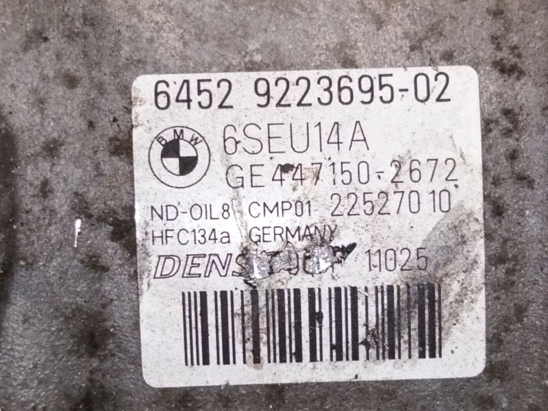 Recambio de compresor aire acondicionado para bmw 3 (f30, f80) 318 d referencia OEM IAM 9223695  