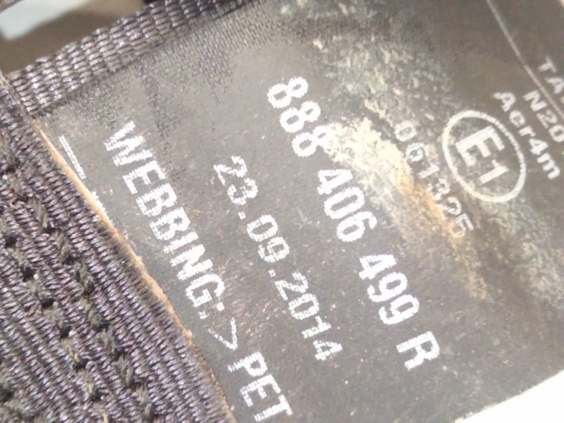 Recambio de cinturon seguridad trasero derecho para renault scénic ii (jm0/1_) 1.5 dci (jm02, jm13) referencia OEM IAM 888406499