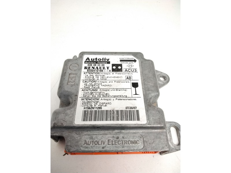 Recambio de centralita airbag para renault kangoo (f/kc0) authentique referencia OEM IAM 8200410188 606083300 